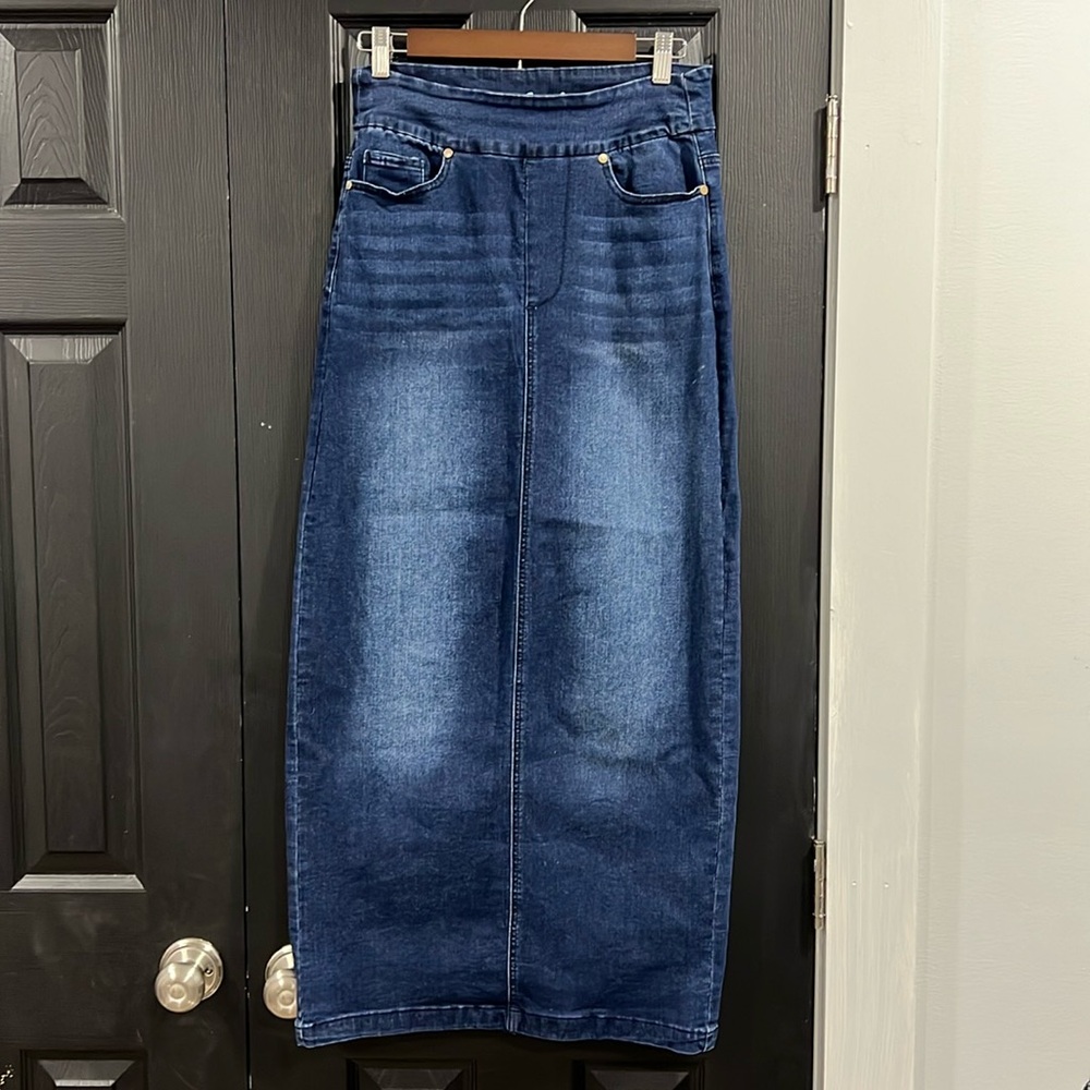 Inherit Co Long Denim Skirt size 4
